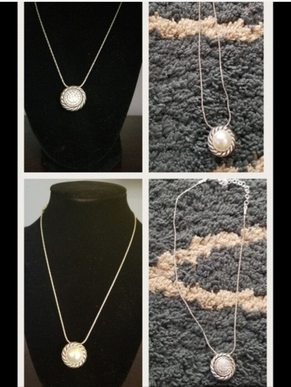 Brighton Pearl Magic Necklace Rhinestone  Pendant - Picture 4 of 6
